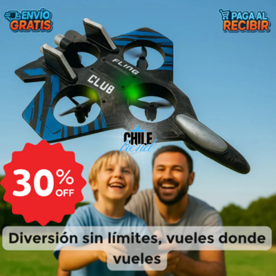 AeroStorm - Avión drone control remoto con acrobacias 360° y envío gratis.