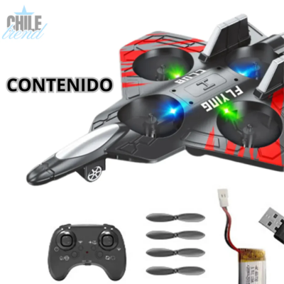 AeroStorm - Avión drone control remoto con acrobacias 360° y envío gratis.
